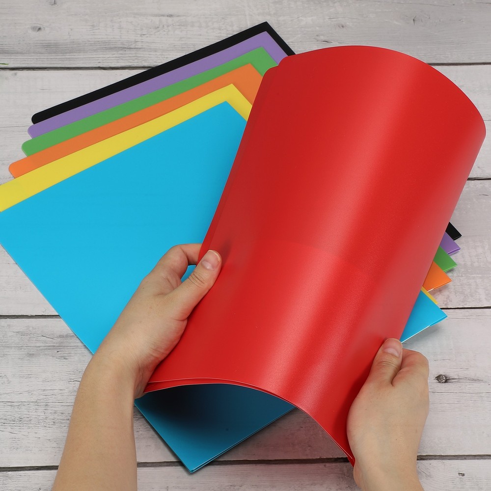 Green Plastic Folder with Pockets, 36 Pack Plastic Pocket Folder