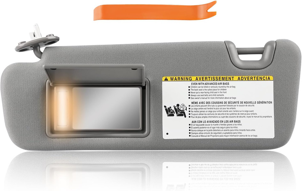 Left Driver Side Sun Visor Compatible with Toyota Highlander 2014 2015 2016 2017