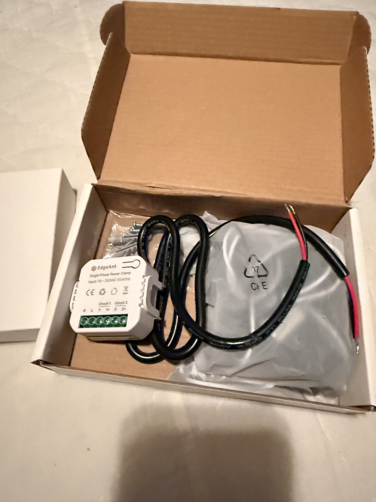 Energy Monitor, Home Smart Single Phase Clamp Electricity Meter with 2 * 120A...