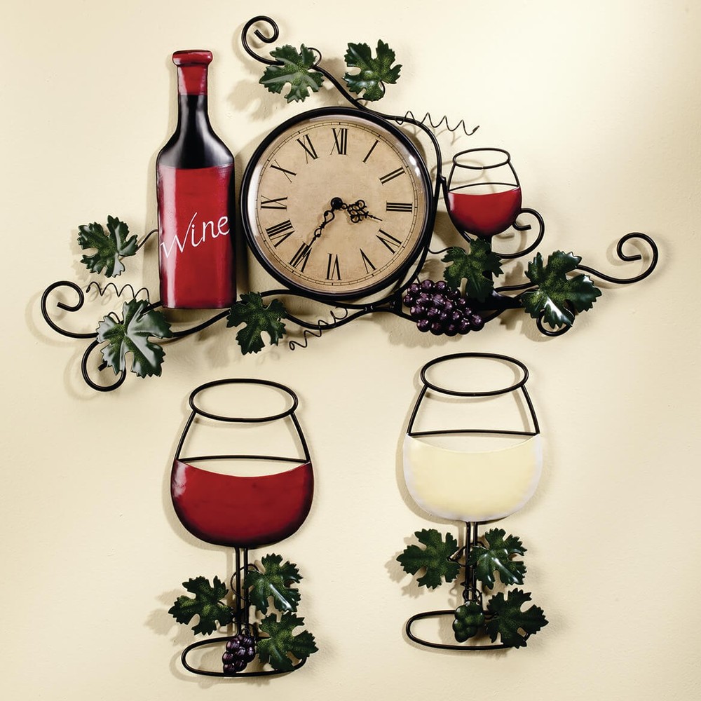 Wine Wall Clock