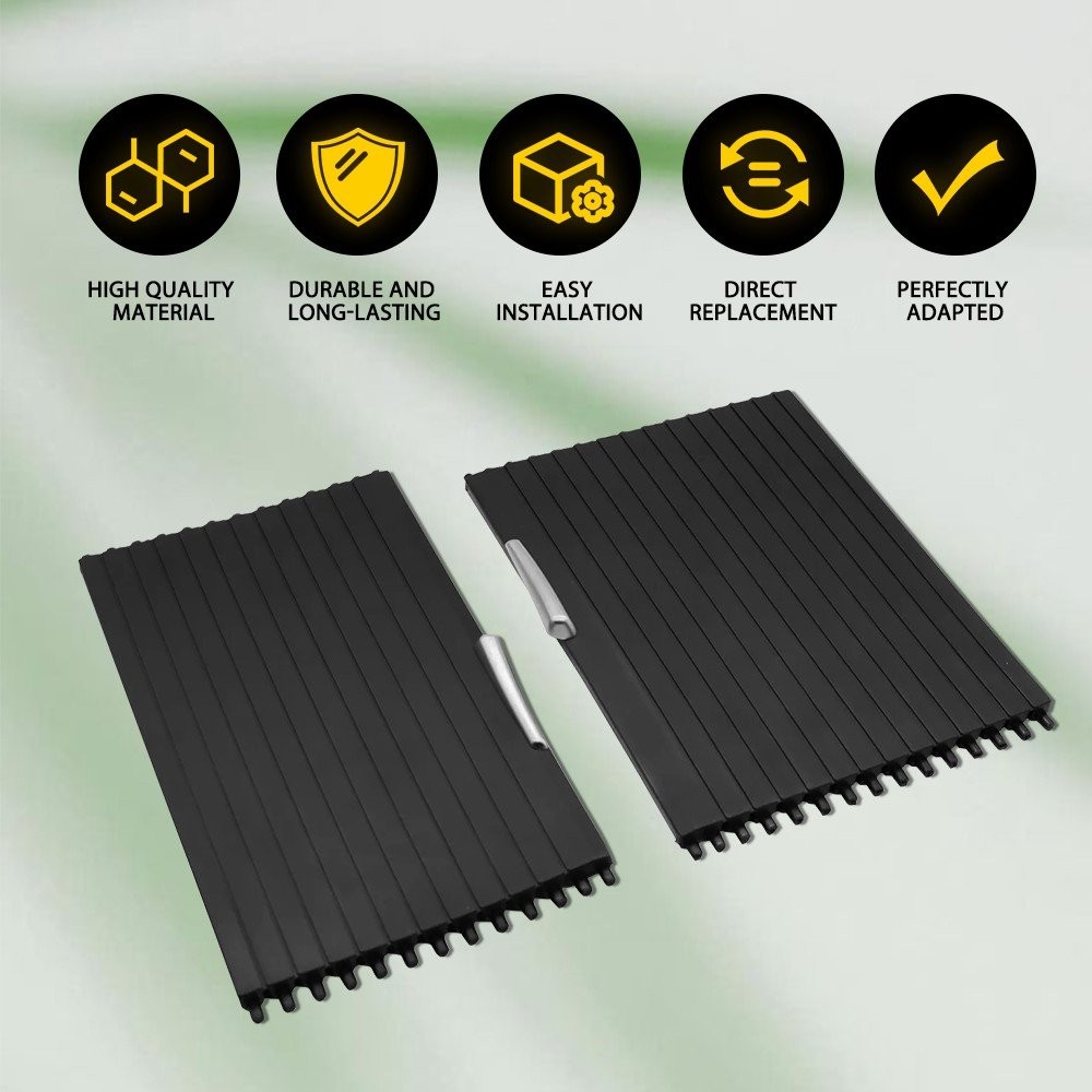 Pair Console Cup Holder Roller Blind Cover Kit For BMW X5 X6 E70 E71 2007-2014 C