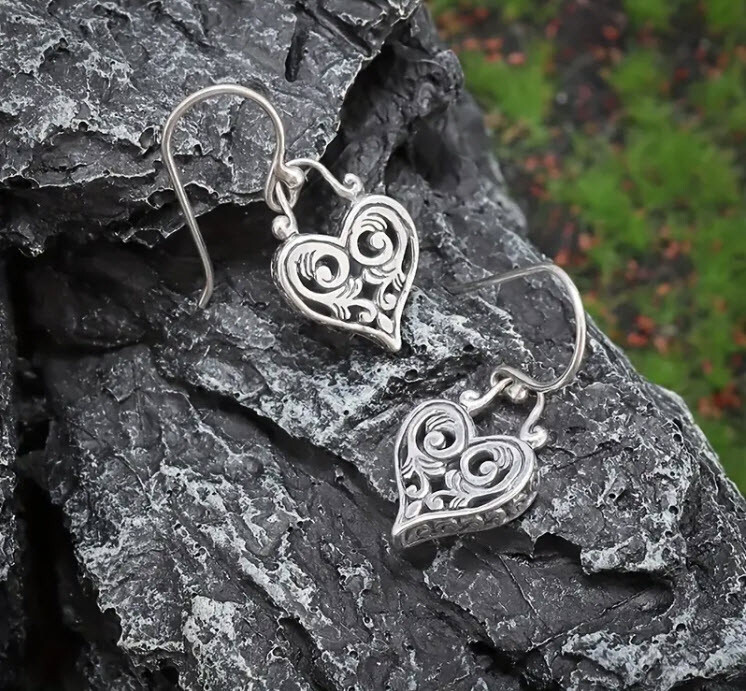 BRIGHTON BEACH Heart Dangle Earrings