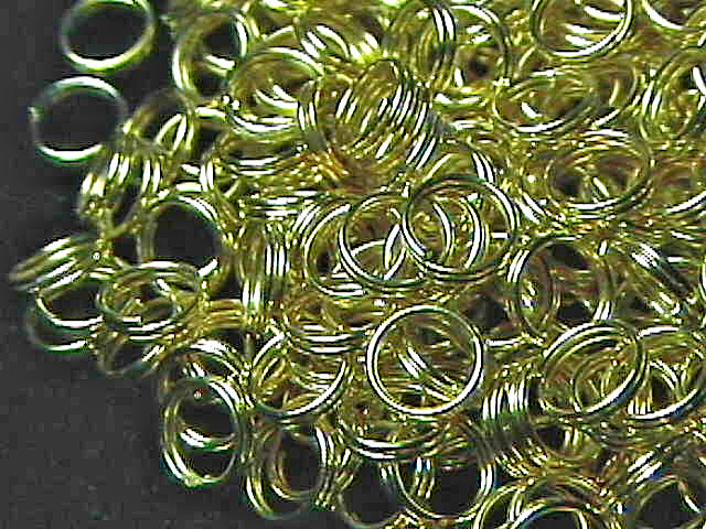 6mm Gold Plated Round Split Rings (200) Great For Charms!