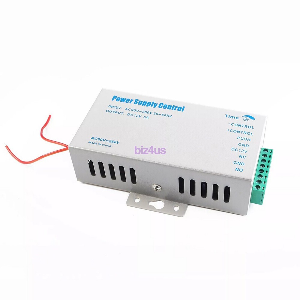 12V 5A 60W Door Access Power Supply for Entry Exit Control System Electric Lock