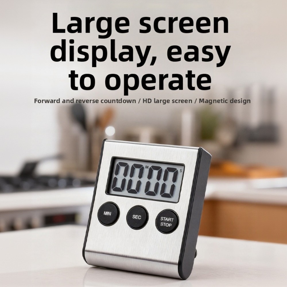 Multifunction For Kitchen Timer with Stopwatch Clock and Alarm Features