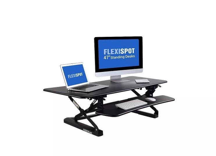 Flexispot 47" Sit-Stand Desk Converter Black (M3B) M3B-E-US