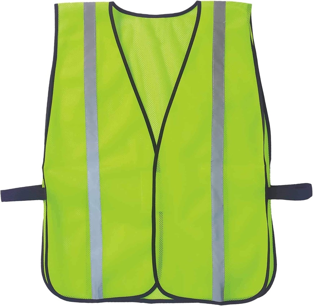 Durable High Visibility Lime Mesh Vest for Professionals - One Size Fits All
