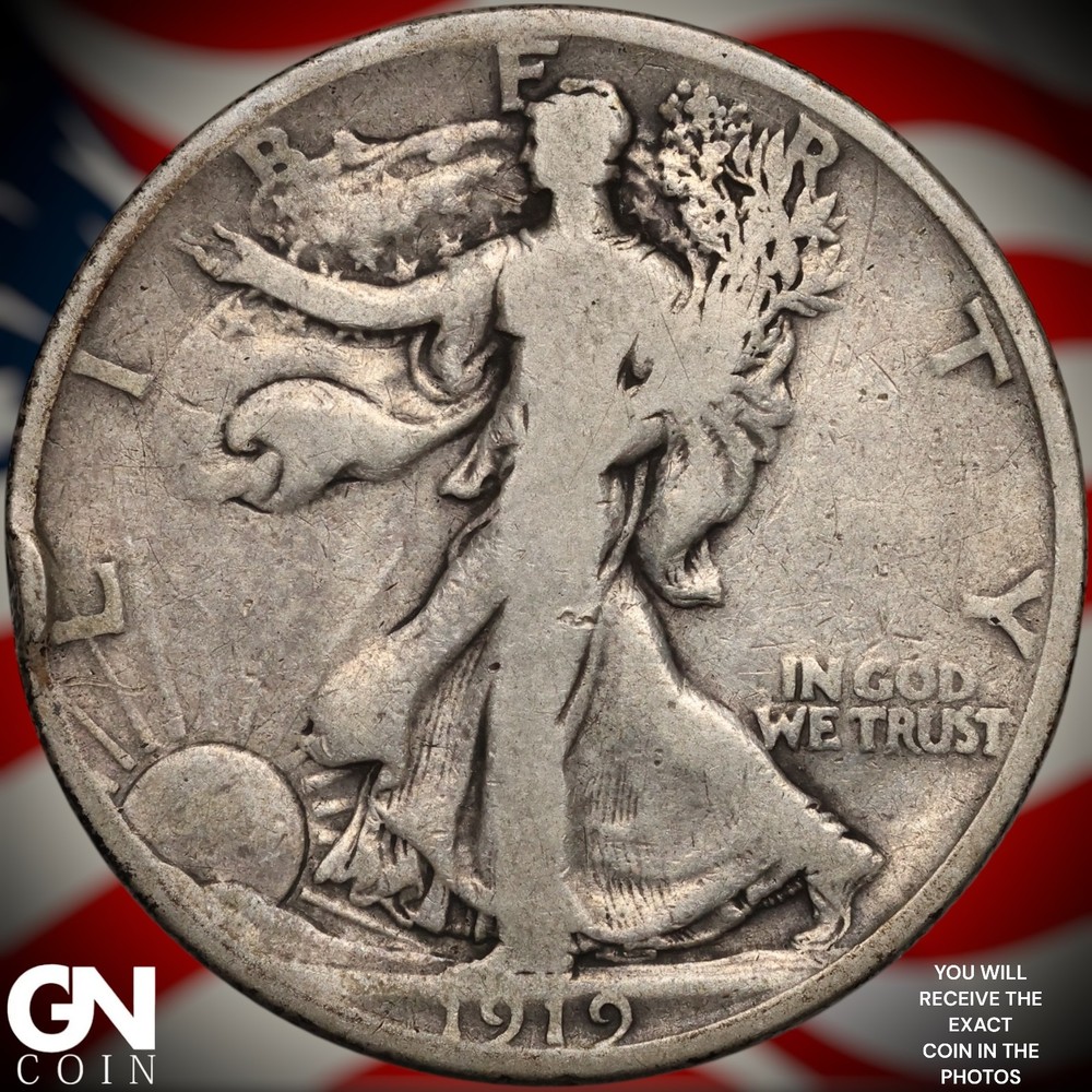 1919 S Walking Liberty Half Dollar B1761