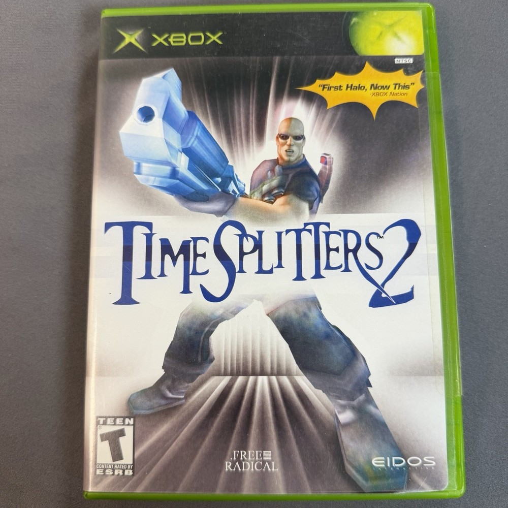 Time Splitters Original Xbox Replacement Case and Manual Only - NO GAME