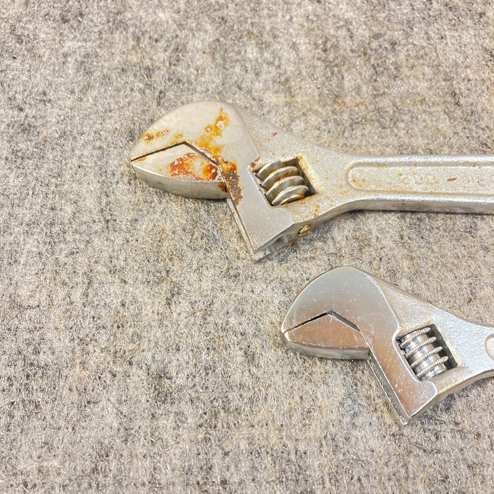 Adjustable Wrench 2 Pc Heavy Duty 8" & 6"