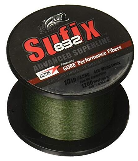 832 Braid Line-1200 Yards (Green, 40-Pound)