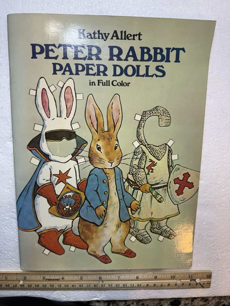 1982 Peter Rabbit Paper Dolls Book