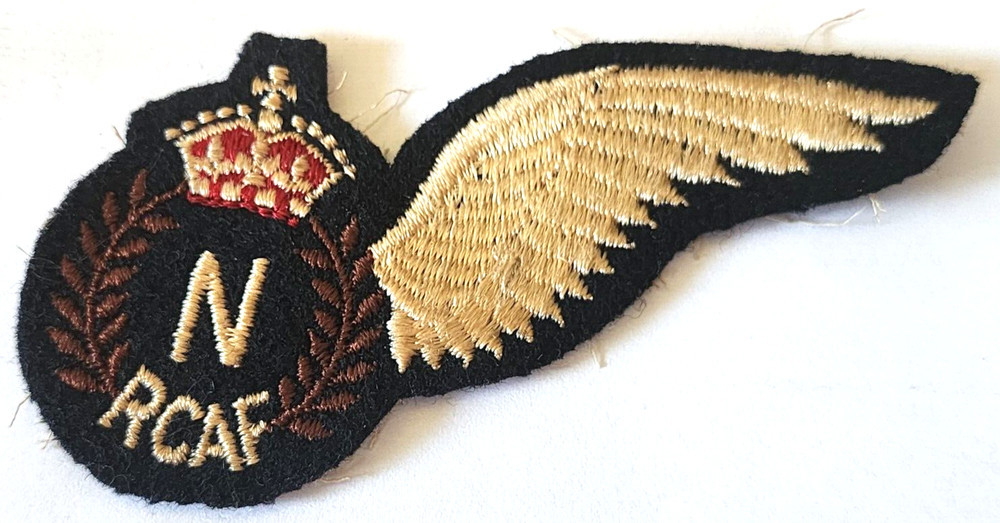 WW11 RCAF ROYAL CANADIAN AIR FORCE NAVIGATOR WINGS PATCH