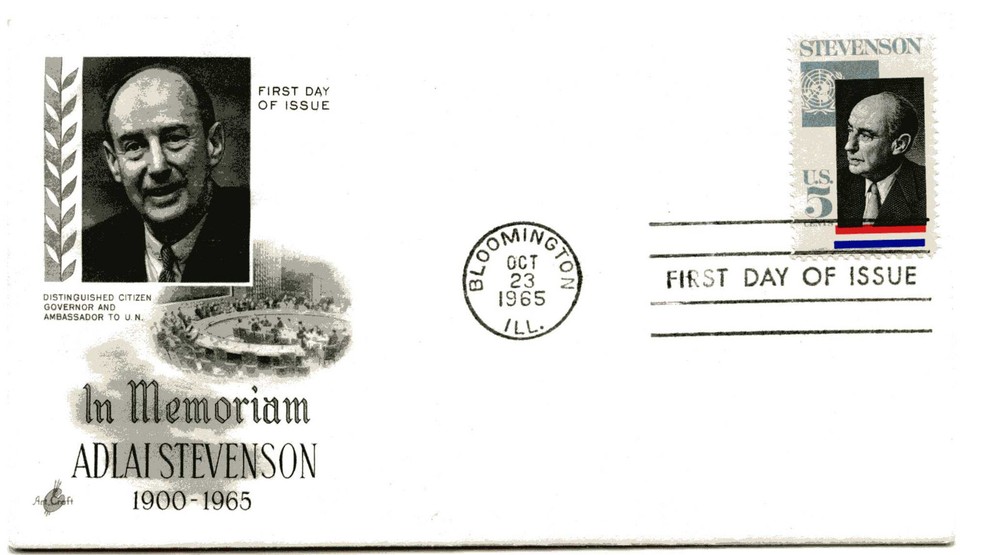1275 Adlai Stevenson, ArtCraft,  FDC
