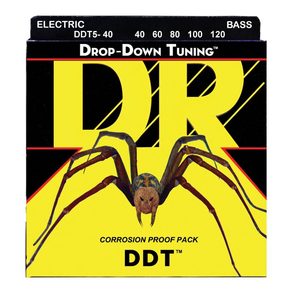 DR Strings DDT5-40 Drop-Down Tuning Bass Strings (40-120)