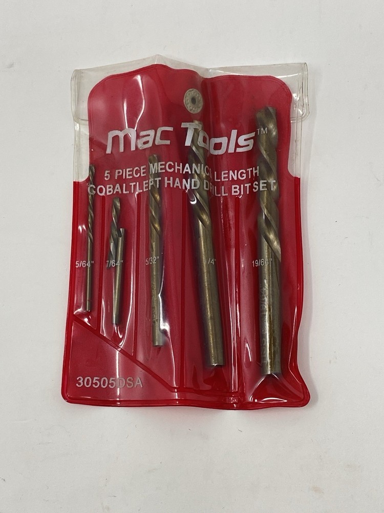 MAC Tools Mechanics Cobalt Left Handed Drill But Set