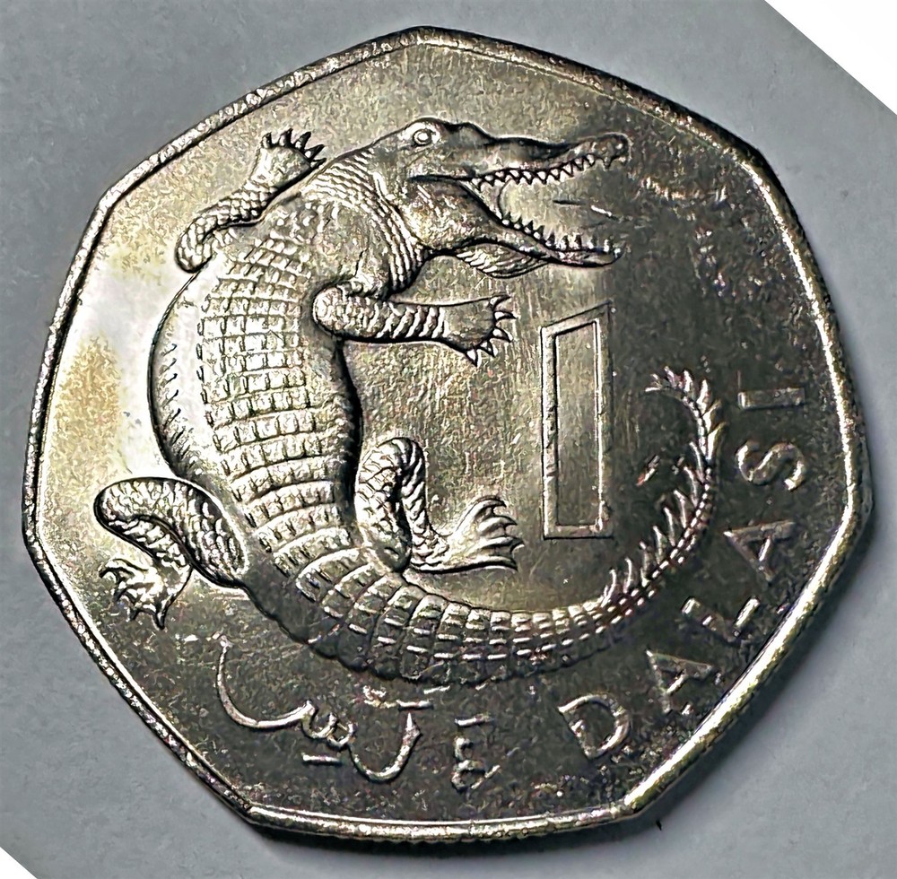 Gambia - 1987 1 Dalasi Gem BU