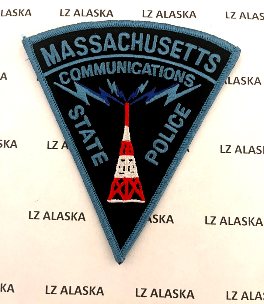 MASSACHUSETTS STATE POLICE COMMUNICATIONS SLEEVE INSIGNIA PATCH (PD8)