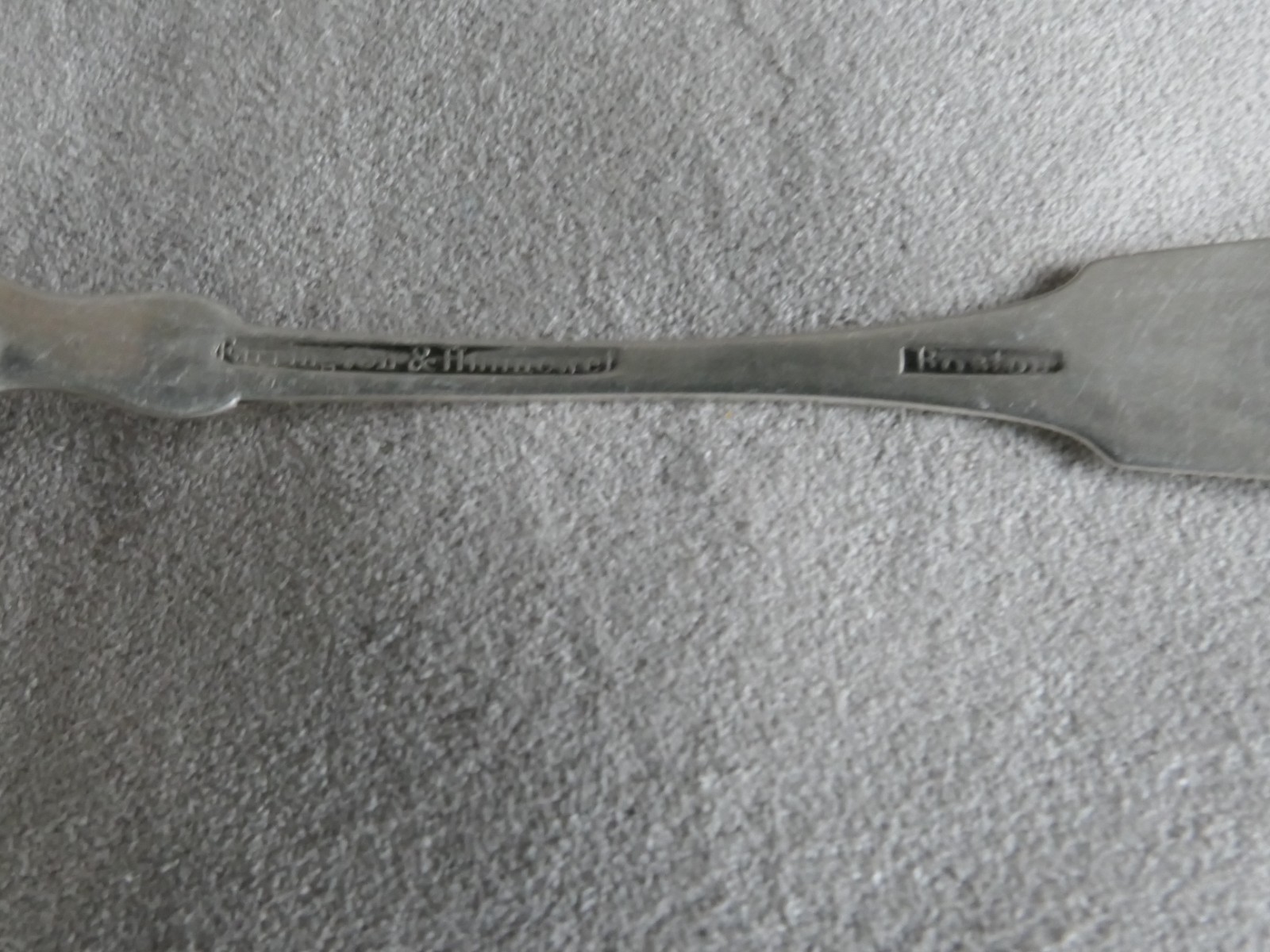 Two American Coin Silver Spoons FARRINGTON & HUNNEWELL Boston MA : 45.1g