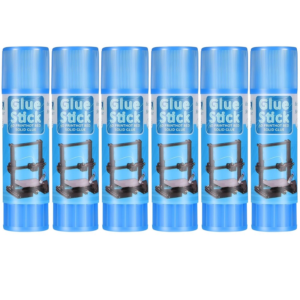 6 Pack 3D Printer Glue Sticks for Hot Bed PVP 3D Printer Adhesive Solid Glue