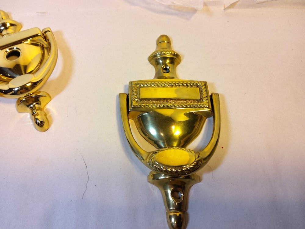 4 solid brass door knockers NEW