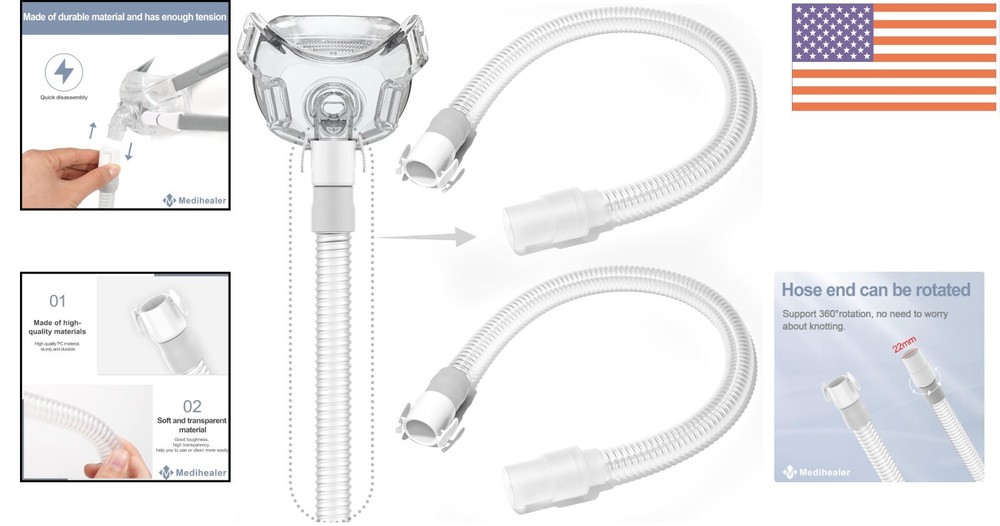 Upgraded 2 Pack Quick Release Tubes for Amara View - Improved Flexibility