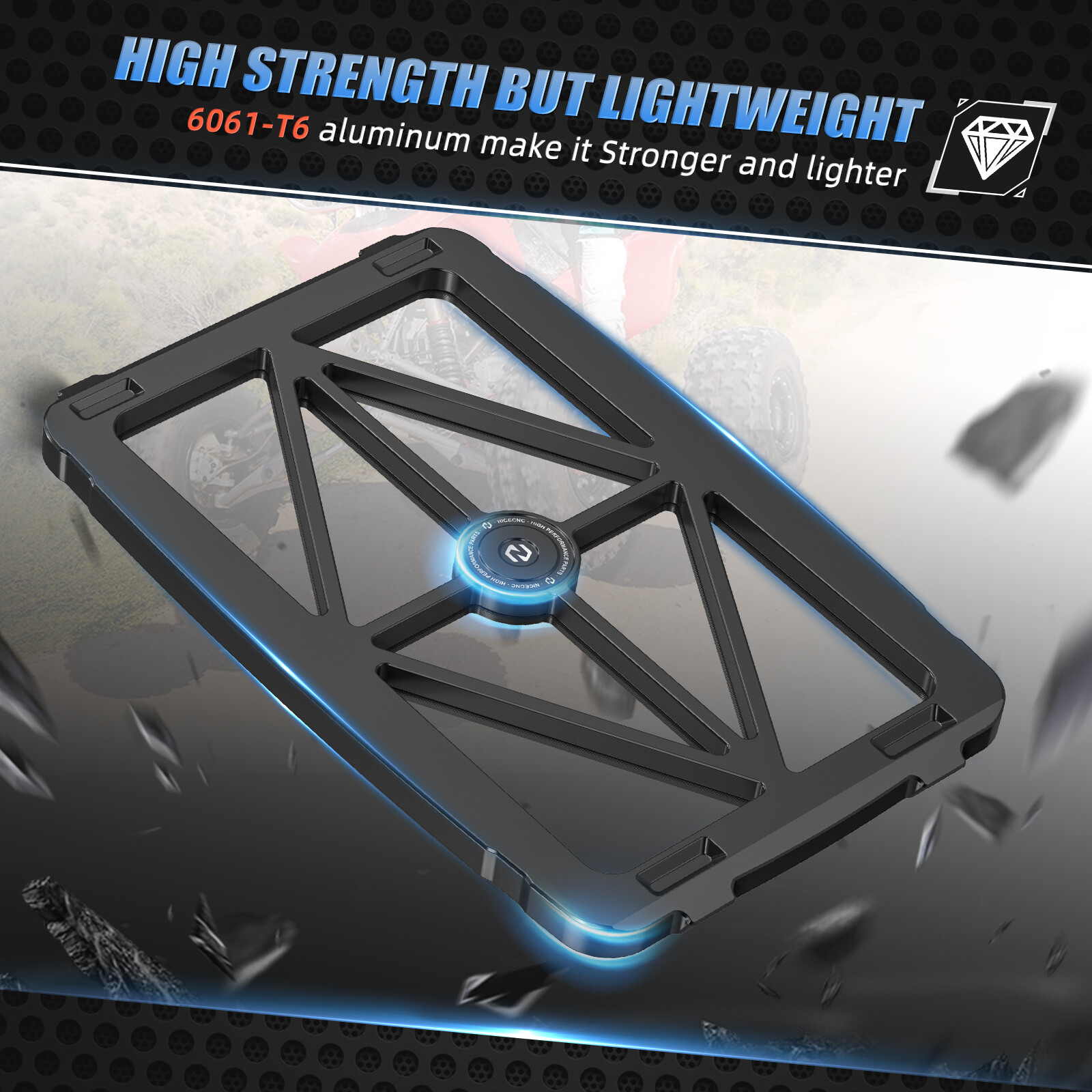 For Honda TRX450R TRX450ER Airbox Lid Cover Cap Guard Aluminum NICECNC 2006-2009