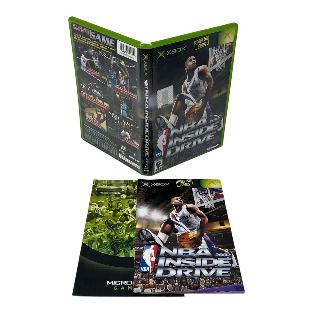 NBA Inside Drive 2002 (Microsoft Xbox, 2002) Case & Manual ONLY NO GAME
