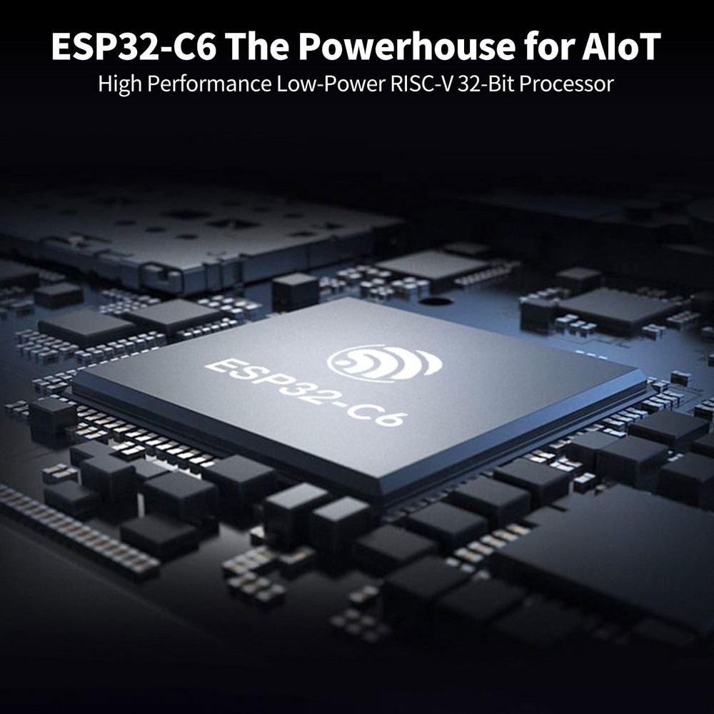 ESP32-C6 Development Board 1.47 Inch LCD Module 2.4GHz BLE 5 RISC V