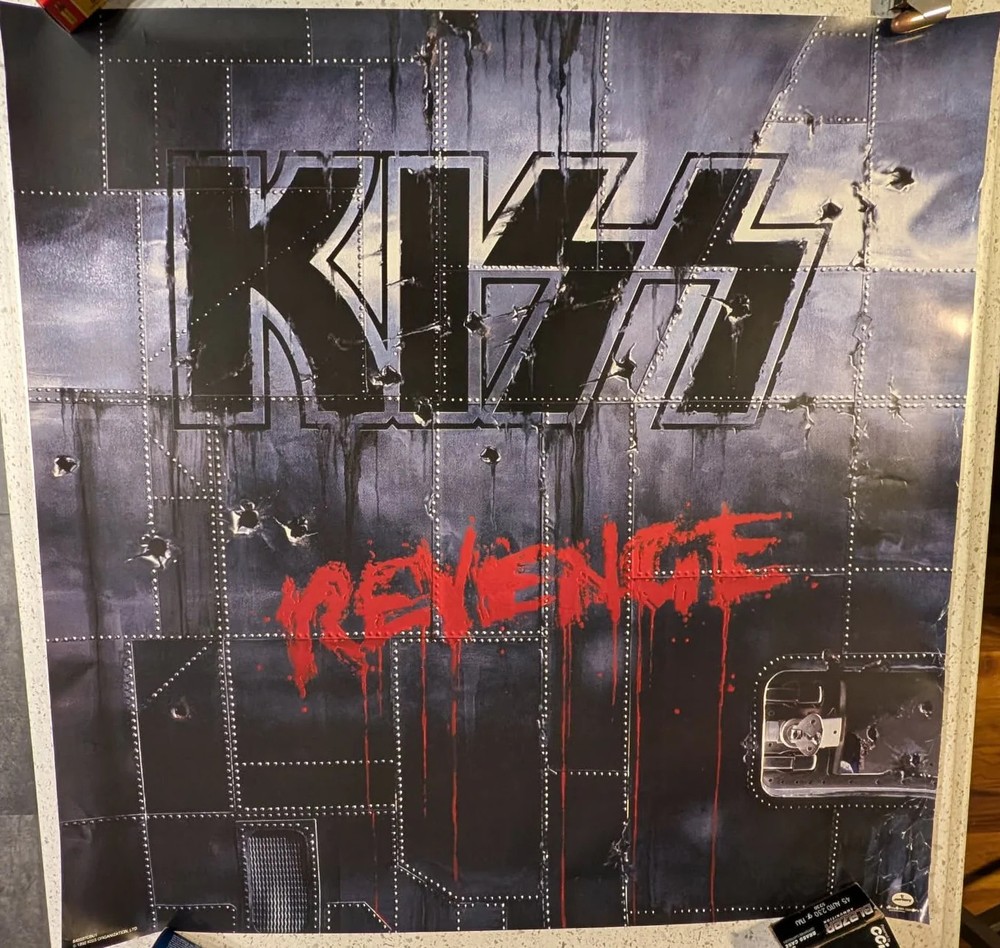 KISS Eric Singer Personally  Owned REVENGE Promo Promotional  Poster 24 x 24