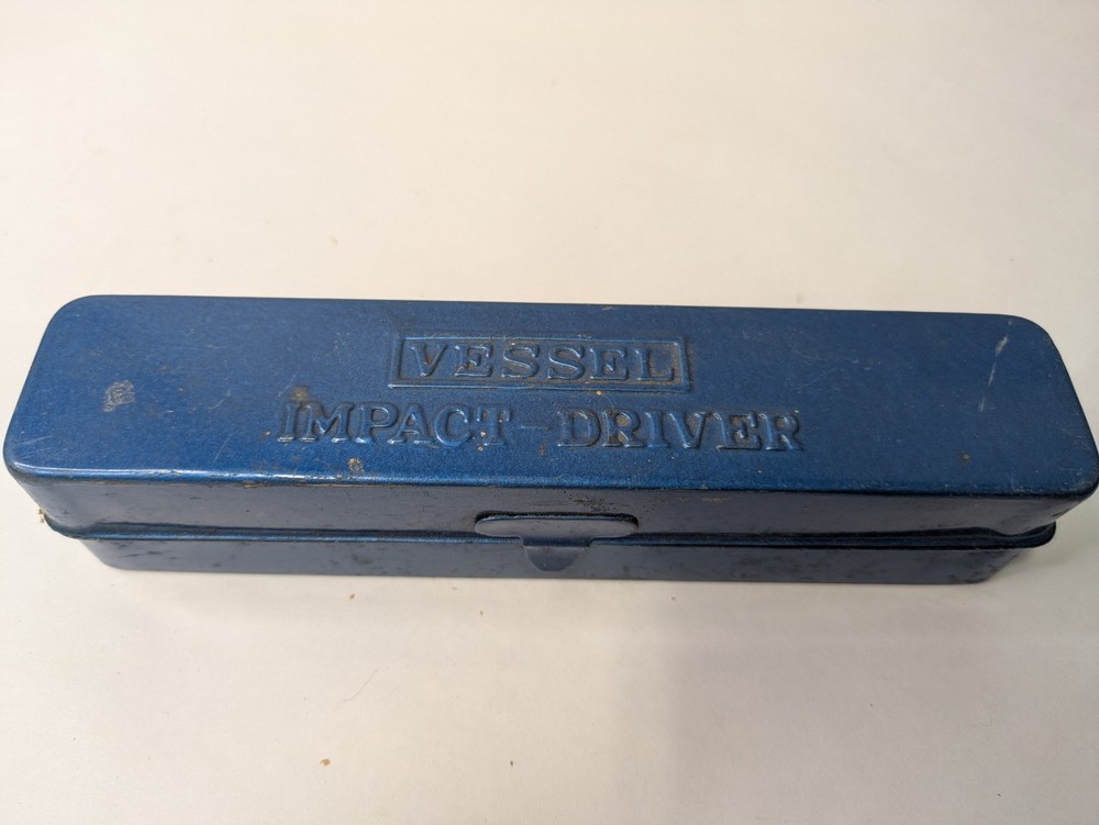 Vintage Vessel Impact Driver 2500 With 2 Bits, Adapter Paperwork & Original Case