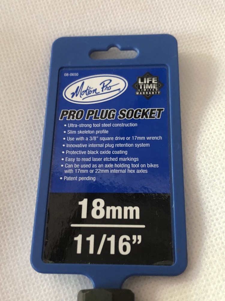 Motion Pro 18mm 11/16" Spark Plug Socket Tool