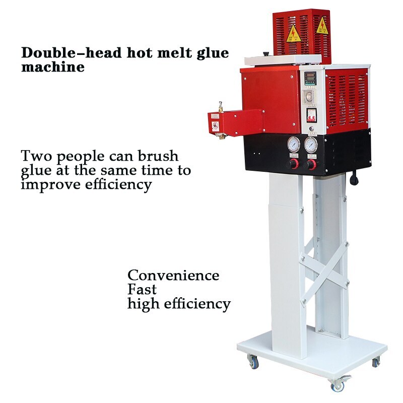 Double Head Hot Melt Glue Spraying Machine Leather/Gift Box Gluing Machine
