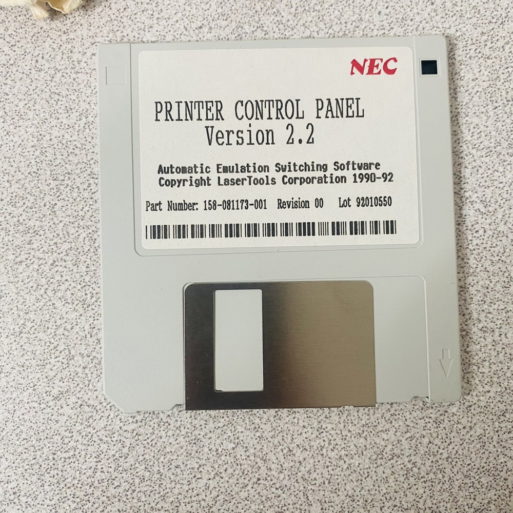 NEC PS Printer Support Kit Macintosh 3.5” Floppy Disk Set Version 1.4 Vtg 90s