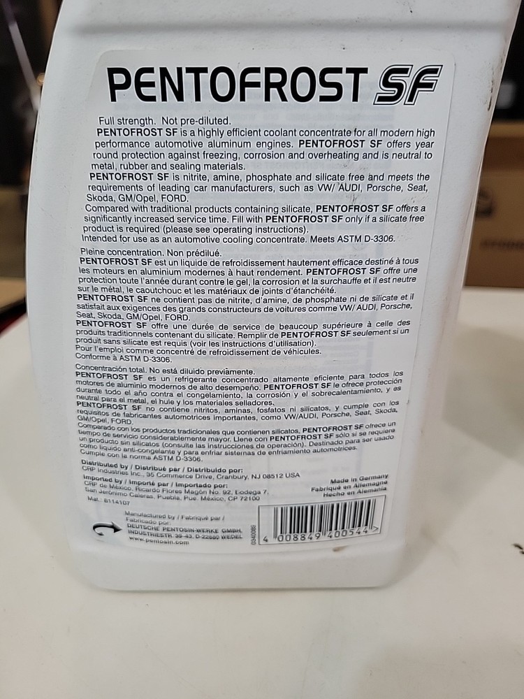 Engine Coolant / Antifreeze CRP 8114107. (E)