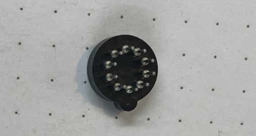 10 Position, Round, TO-100 Transistor Socket, Through Hole, Mil-Max Brand, 5 Ea