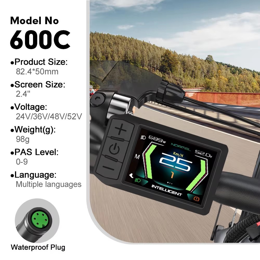 Ebike Bafang 600C Display UART Protocol With Bluetooth for Bafang BBS0102 BBSHD