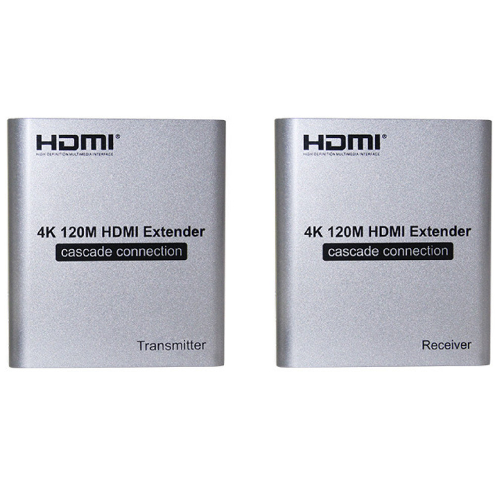 4K 120M HDMI Extender Cascade Connection over Cat5e/6 RJ45 Cable HDMI Splitter E