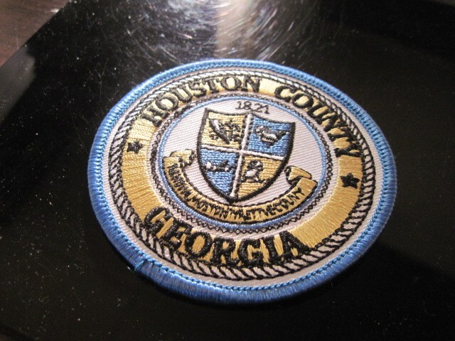 19??   Houston  County  seal      Ga.         patch
