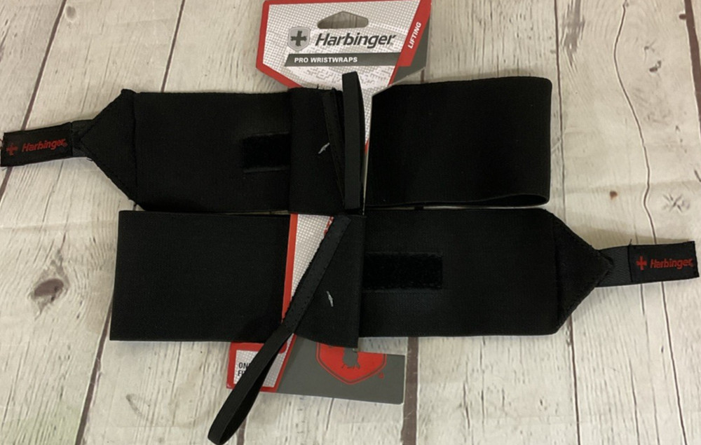 Harbinger Pro Lifting Wrist Straps One Size 20" Medium Weight Elastic Thumb Loop