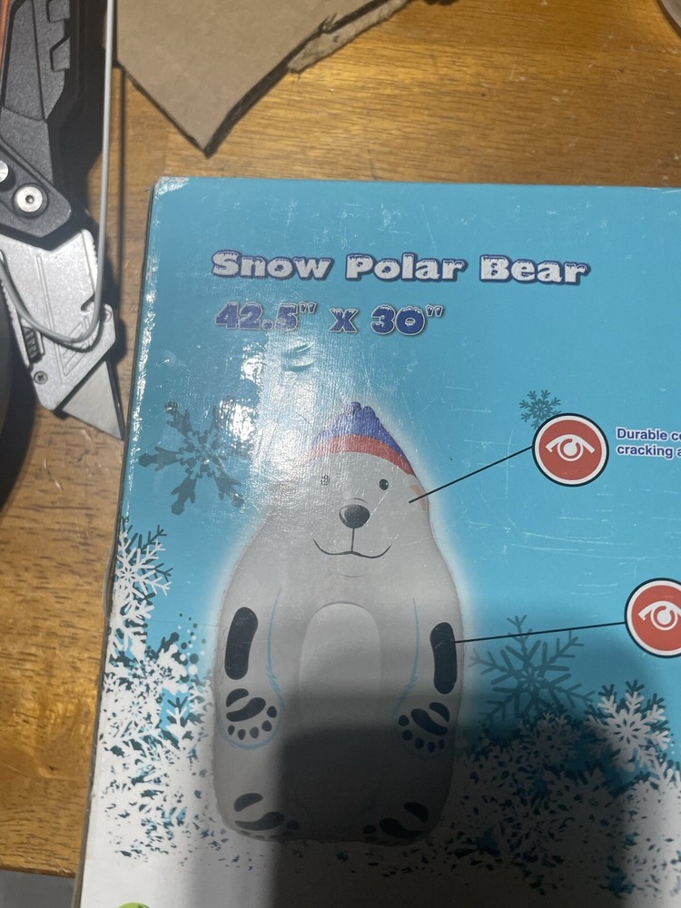 Polar Bear Inflatable Snow Tube