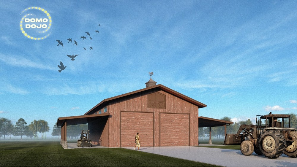 Rustic Barn Agricultural Building Plans – PDF Downloadable Blueprint
