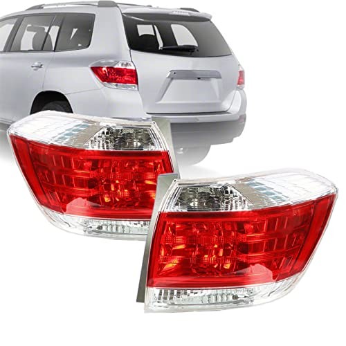 2-Pack LH and RH Tail Light Assembly Replacement for Highlander 2011 2012 2013