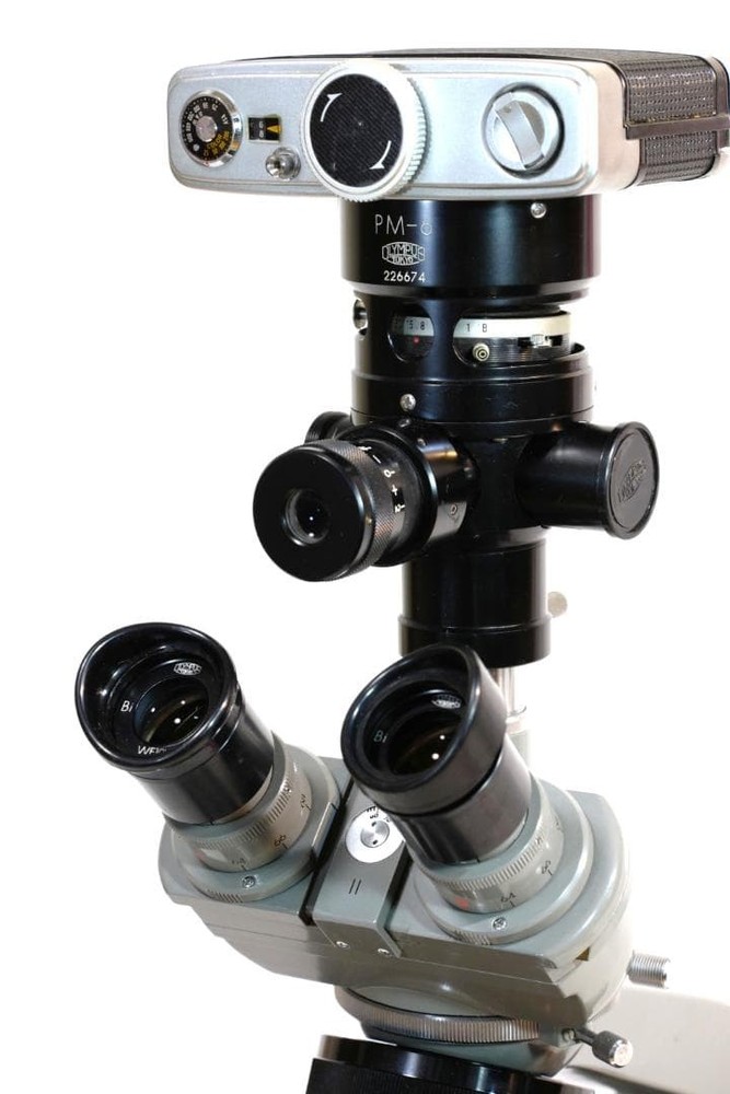 microscope antique collectible Olympus' "EHS" microscope