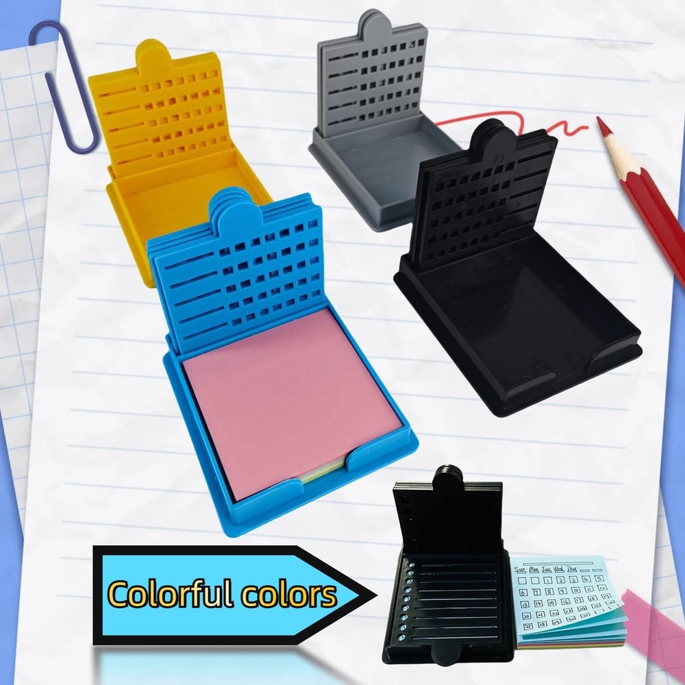 2025 New Sticky Note Stencil, Sticky Note Holder with Five Templates, Suitabl...