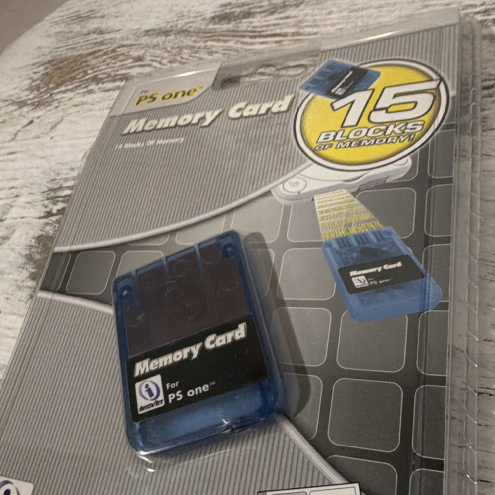 InterAct PS one Memory Card 15 Blocks Blue with Bonus Storage Case