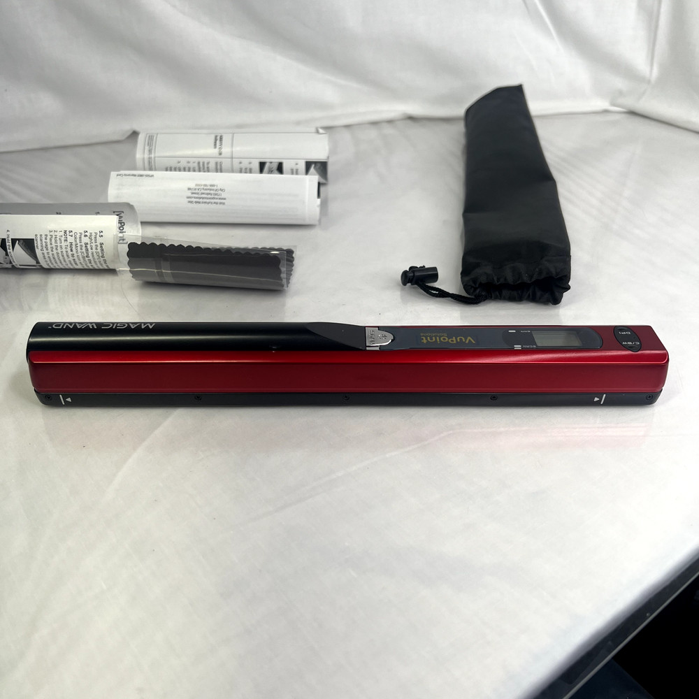 VuPoint Solutions Magic Wand Portable Handheld Scanner ST415R Red