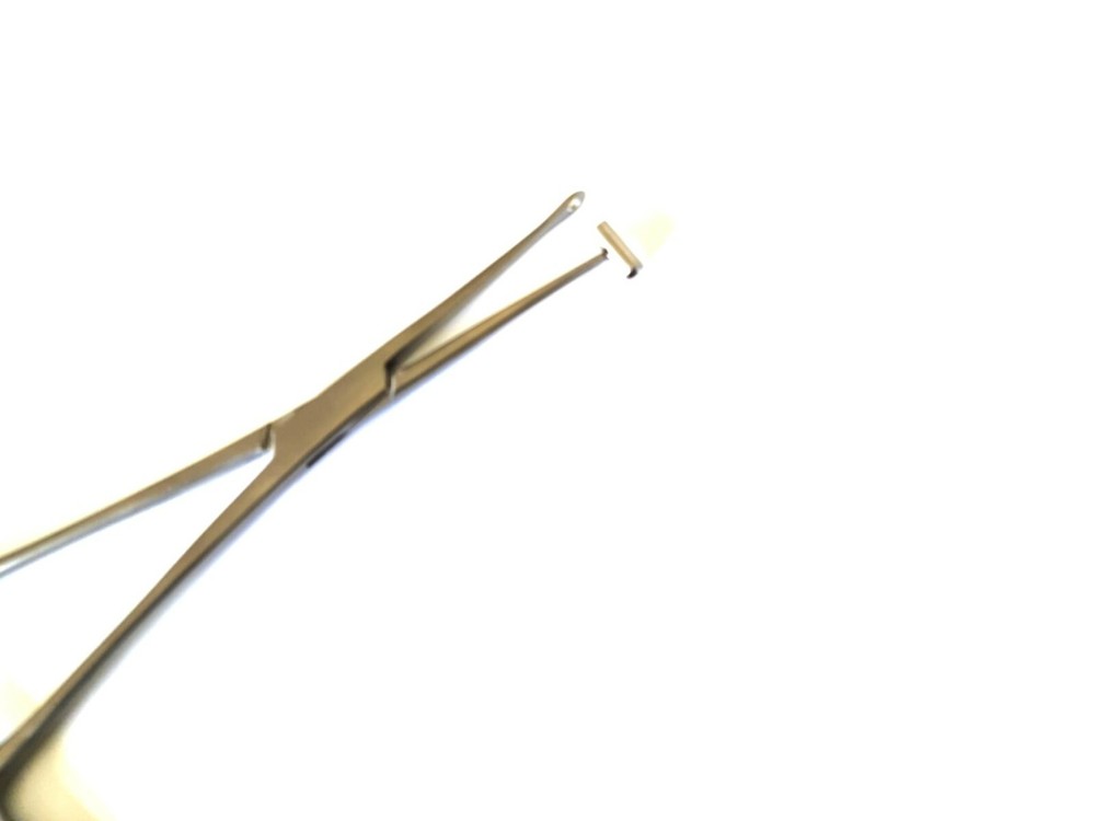 Open Bucket End Tragus Type Forceps 6" Body Piercing Tool