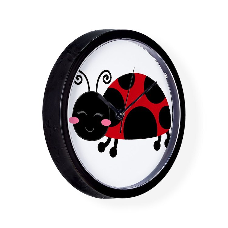 CafePress Ladybug 10" Wall Clock (139771445)