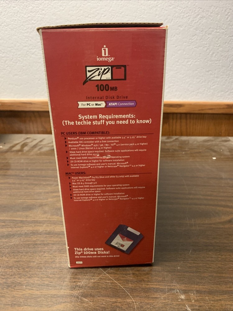 Iomega Zip 100 ATAPI Internal Drive 10670 New SEALED
